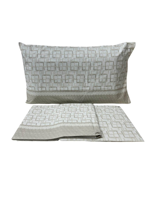 Completo Lenzuola Matrimoniale Abirinto in Cotone Made in Italy