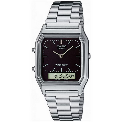 Orologio Casio unisex, AQ-230A-1D , orologio per uomoe per donna, serie vintage con doppio orario, analogico e digitale