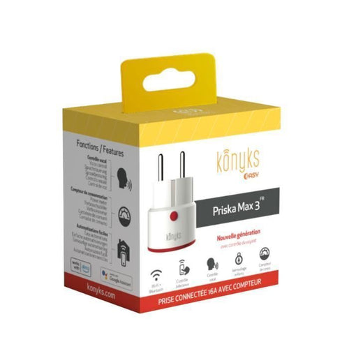 Presa connessa WiFi + BT 16A con misuratore di consumo - Konyks Priska Max 3 FR