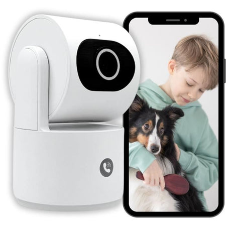 Telecamera di sorveglianza - KONYKS - CAMINI CARE 2 - Da interno - Wifi con sirena e pulsante videochiamata