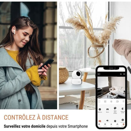 Telecamera di sorveglianza - KONYKS - CAMINI 2 - Da interno - Motorizzata - Wifi - Rilevazione movimento