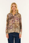 KONTATTO | Camicia slim fit fantasia cachemire