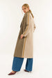 KONTATTO | Cappotto doppiopetto bicolor con patch