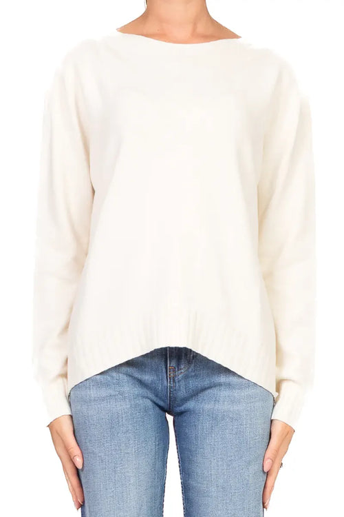 KONTATTO | Maglia girocollo spacco dietro