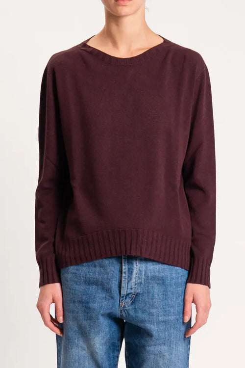 KONTATTO | Maglia girocollo spacco dietro