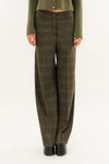 KONTATTO | Pantalone palazzo fantasia check