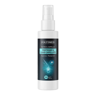 Spray Anticaduta Capelli con Vitamina B5 – Trattamento Rinforzante e Stimolante per la Crescita | Riduce la Fragilità e Protegge il Cuoio Capelluto | Foltimed 100ml