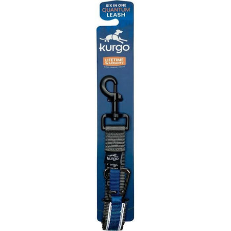 Guinzaglio a mani libere - KURGO - QUANTUM - 6 posizioni - da 120 a 180 cm - Blu
