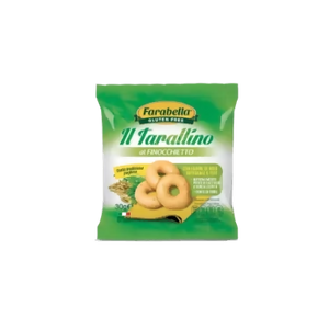 Taralli senza Glutine al Finocchietto 30g Farabella fonte di fibre, senza lattosio e senza lievito.
