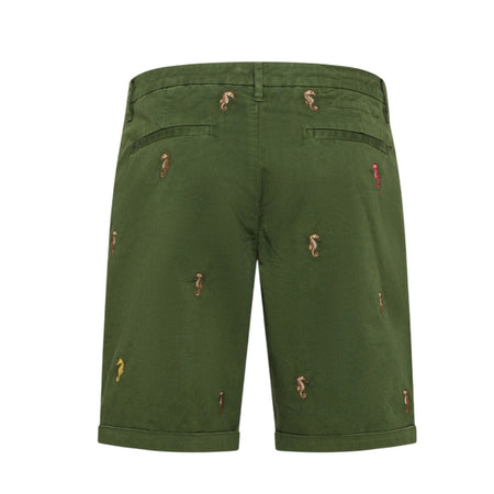 SUN68 pantaloni uomo sun68 - chino sport embroidery - verde da uomo