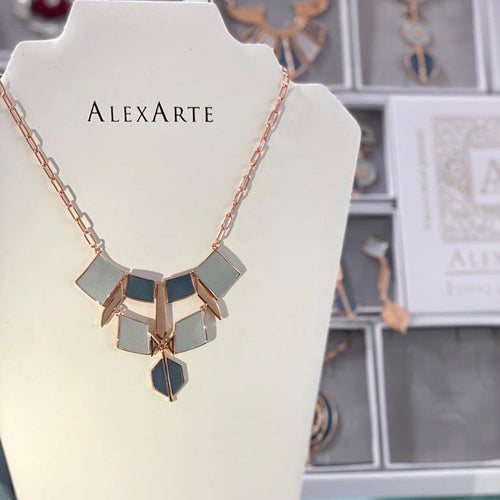 Collana Orbital Cristallo Alexarte Elegante e Artigianale