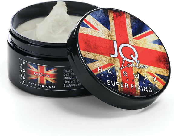 Cera Capelli Uomo Professionale JoyQube Super Fixing – Cera Modellante Tenuta Forte Effetto Naturale Profumata, Styling Capelli Uomo e Donna Non Grassa, Look Definito Lunga Durata Made in Italy