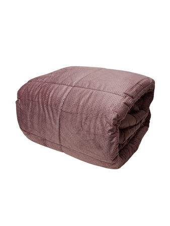 Trapunta Matrimoniale Velluto Jacquard Modrian – Effetto Martellato 260x260 cm