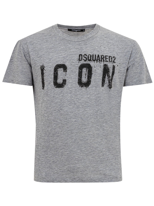 DSQUARED2 T-Shirt Grigio Melange Dsquared2 da uomo