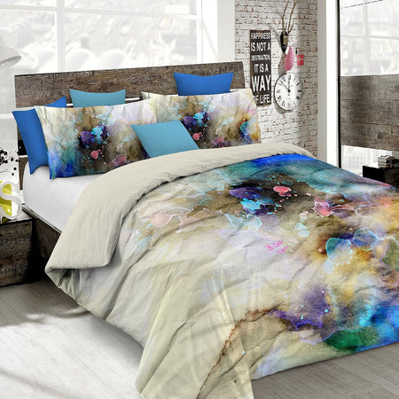 Kiosa Parure Copripiumino Matrimoniale in Cotone kio622 2511B70