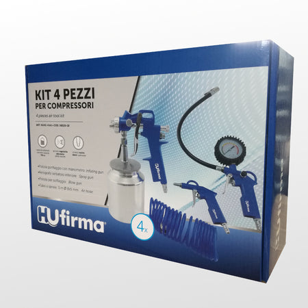 Kit 4pz Hufirma per compressore con attacchi rapidi uso professionale