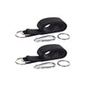 Kit cinghie e moschettoni per fissaggio amaca e altalena ad albero 5x200 cm