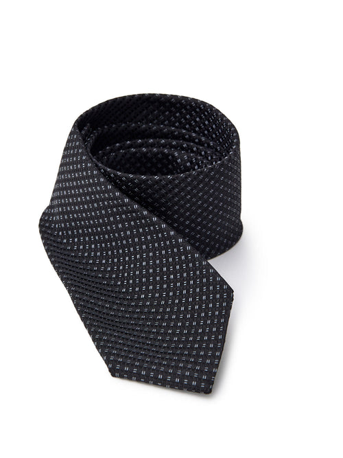 JIL SANDER Cravatta in Seta Nera 7 cm Jil Sander da uomo
