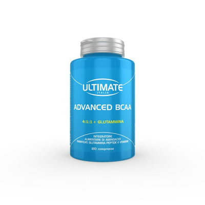 Ultimate - Advanced BCAA 4:1:1 + glutamina - Integratore alimentare di aminoacidi ramificati e gluamina - 120 Compresse