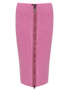 Tom Ford Gonna a Tubino con zip in Maglia Rosa da donna
