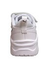 sarpe sneakers Bambini e ragazzi PUMA TRINITY  bianco-nero laccio elastico e velcro