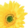 Fiore decorativo Gerbera con petali gialli decorazione centrotavola h 55 cm