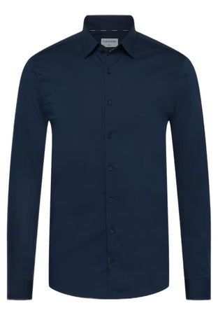 calvin klein CAMICIA POPLIN STRETCH SLIM SHIRT da uomo