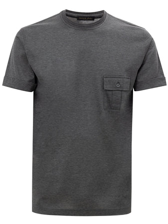 Corneliani T-shirt con taschino da uomo