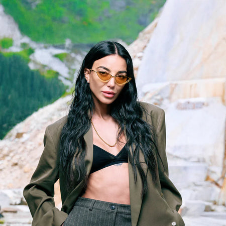 Occhaili da sole os sunglassess Montecarlo Havana Giallo