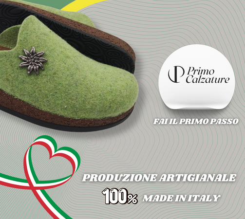 Originali Zoccoli Alpini, Ciabatte Uomo e Donna Invernali, Calde Sabot Tirolesi in Lana Cotta, 100% Made in Italy