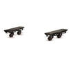 Barre sposta mobili pedana con ruote portata 170 kg Made in Italy