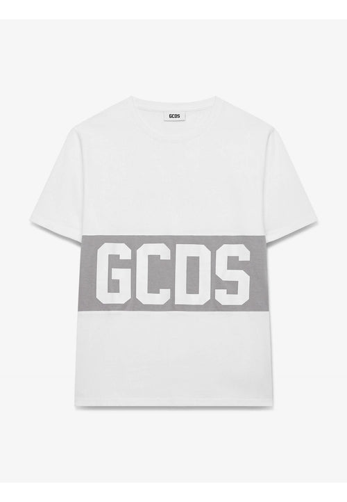 GCDS T-SHIRT BAND LOGO REGULAR T-SHIRT da uomo