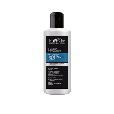 Euphidra - Anticaduta Rinforzante Uomo Shampoo trattamento Indebolimento e caduta prolungata - flacone da 200ml