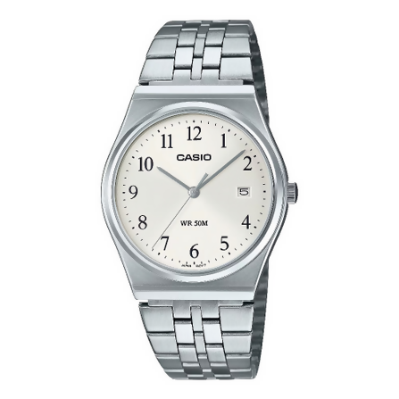 Orologio Casio per uomo serie MTP-B154D, sfondo multicolore con datario, movimento al quarzo, impermeabile