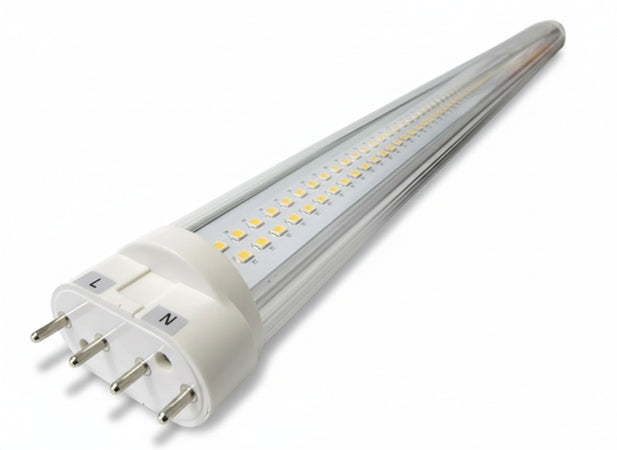 Lampada Camper LED 2G11 4 Pin 15W 320mm Bianco Naturale 4000K 220V Sostituisce Neon