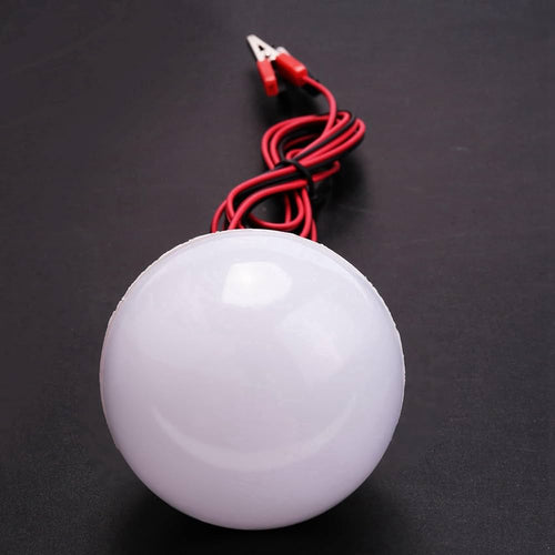LAMPADA EMERGENZA PANNELLI SOLARI LED 12V 12W AUTO CAMPER PINZE BATTERIA BIANCO FREDDO 6000K RESA 110W SPORT CAMPEGGIO