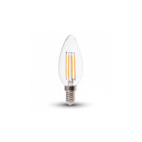 Lampada Led Oliva 6W E14 Chiara Filamen