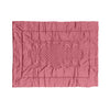 Plaid Arredo 140 x 180 cm in Raso di puro cotone Lampone