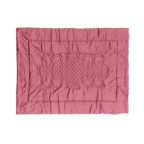 Plaid Arredo 140 x 180 cm in Raso di puro cotone Lampone - Vanita di raso