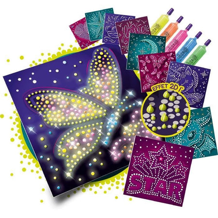 Ricarica - LANSAY - Pixelo Phospho 2D - 10 illustrazioni fosforescenti da creare e far brillare al buio, dai 7 anni