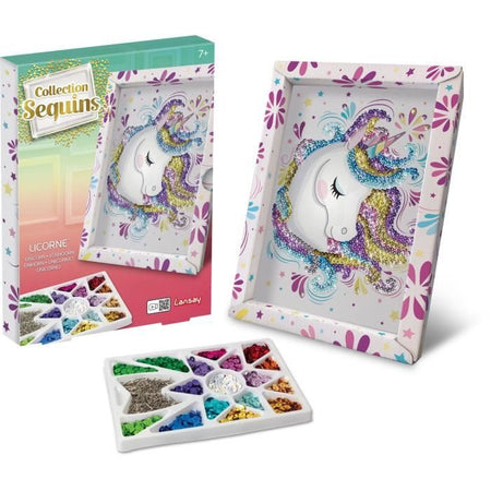 Unicorno - illustrazione con paillettes