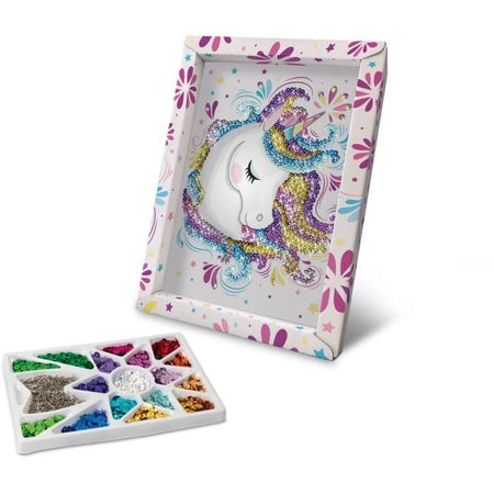 Unicorno - illustrazione con paillettes