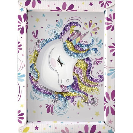 Unicorno - illustrazione con paillettes
