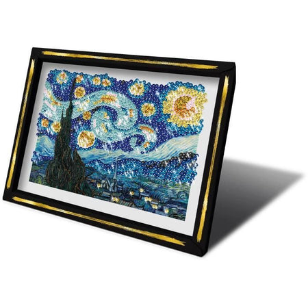 Kit creativo per il tempo libero - LANSAY - Collezione paillettes - La notte stellata - Van Gogh - Dai 14 anni