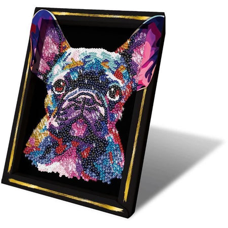 Kit per il tempo libero creativo - LANSAY - Collezione paillettes - Cane pop art - Da 14 anni
