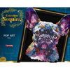 Kit per il tempo libero creativo - LANSAY - Collezione paillettes - Cane pop art - Da 14 anni