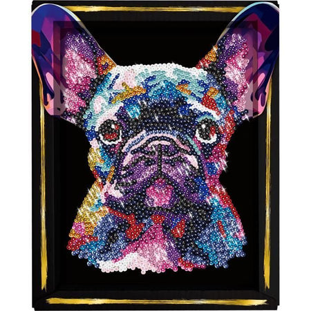 Kit per il tempo libero creativo - LANSAY - Collezione paillettes - Cane pop art - Da 14 anni