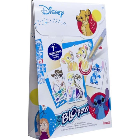 Blopens - LANSAY - Eroi Disney - 7 stencil - Dai 5 anni in su