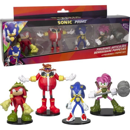SONIC - 4 FIGURINE ARTICOLATE - 7,5 CM (ASST)