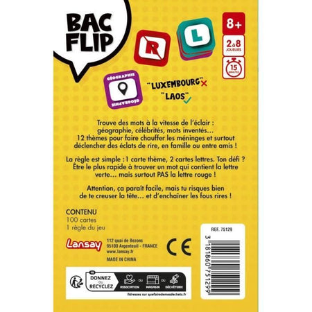 Gioco da tavolo - LANSAT - BAC FLIP - Dagli 8 anni